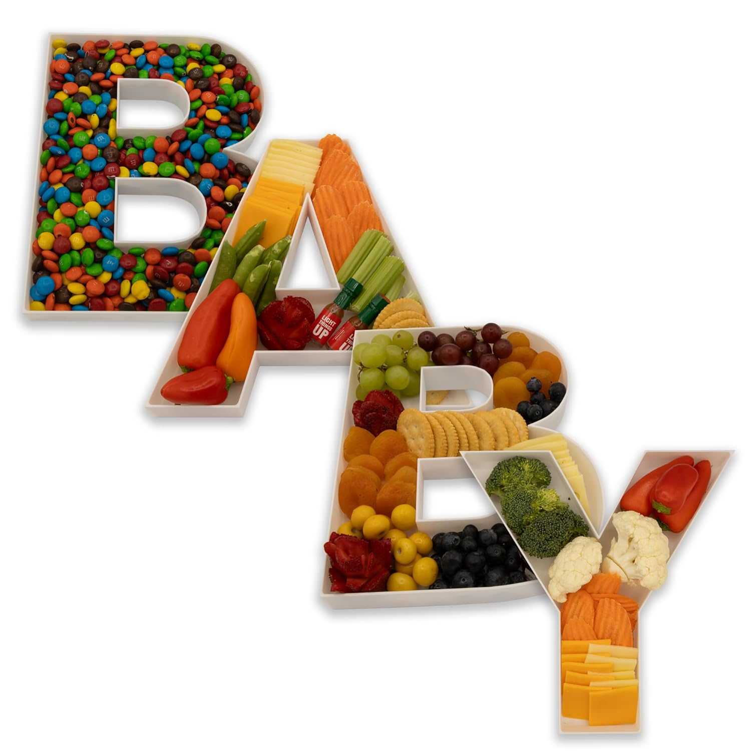 Baby Food Ideas - อาหารเติมตัวอักษรรูปขนมดอกไม้ Candy Cupcake กล่องคอนเทนเนอร์สําหรับงานแต่งงานครบรอบวันเกิด Baby Shower