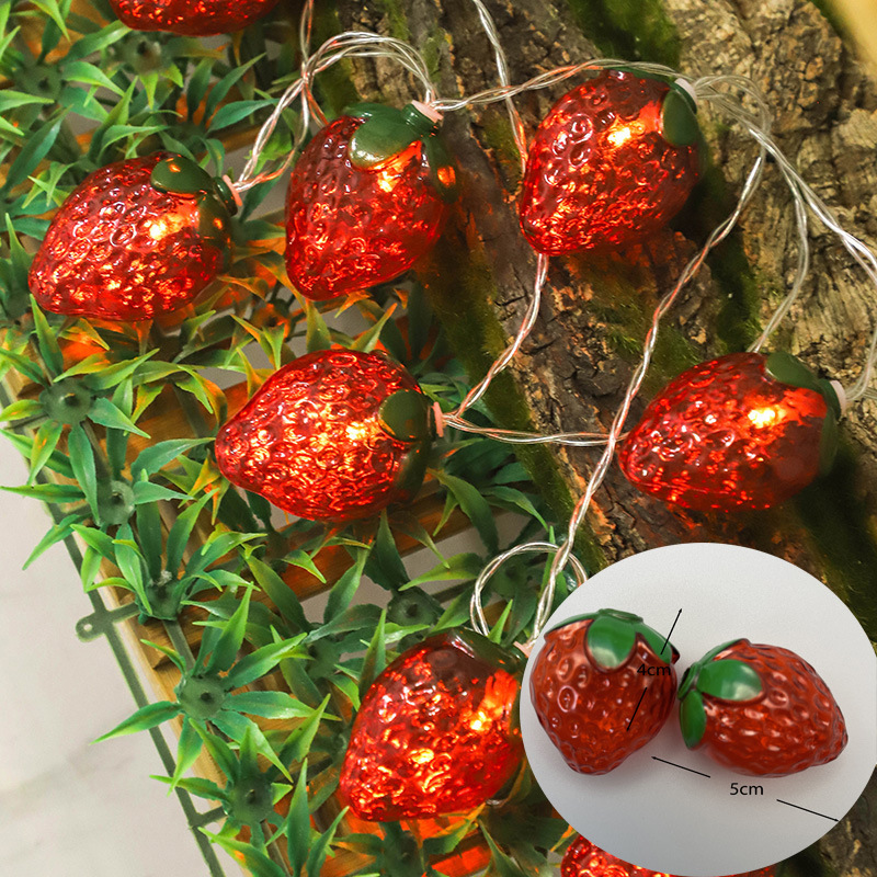Baby Food Ideas - ผลไม้สตรอเบอร์รี่ธีม 1.5m 10LED Fairy String Light