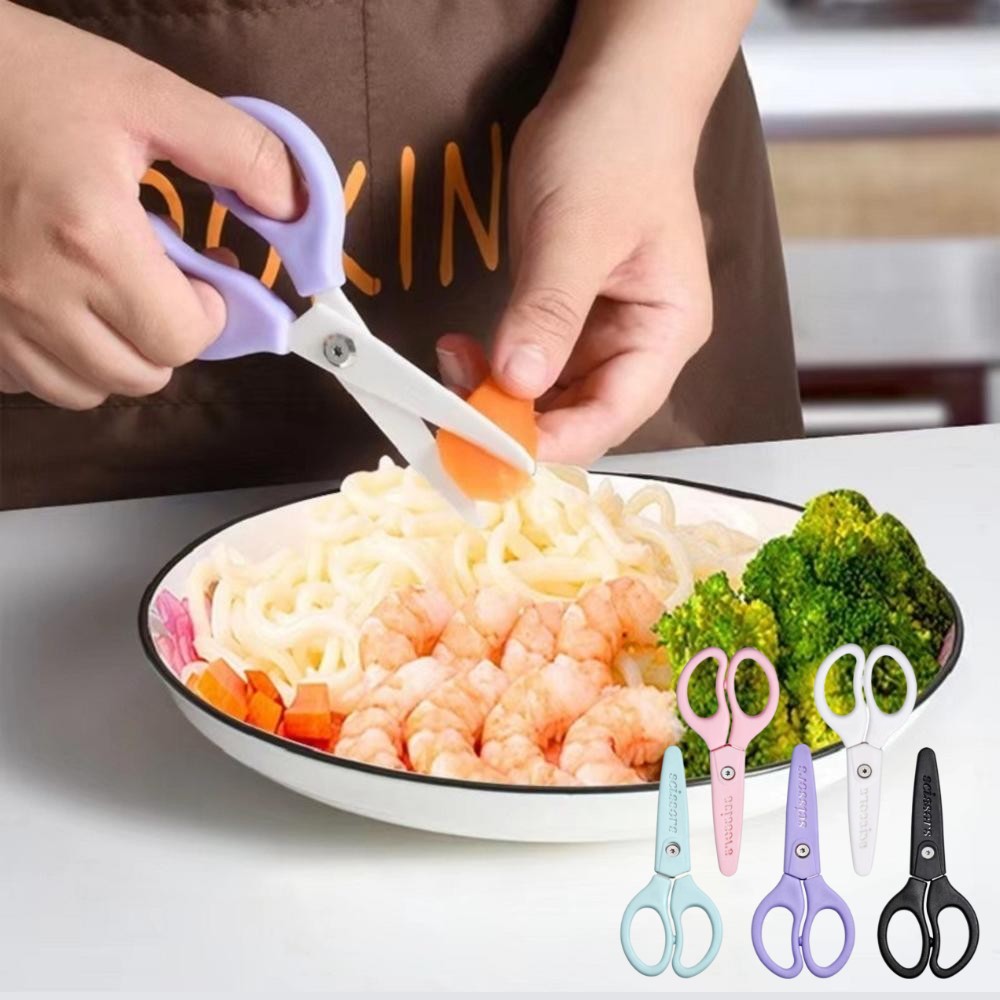 Baby Food Scissors - กรรไกรเซรามิกใหม่อาหารเด็กโรงงานผลิตกรรไกรใช้ป้อนอาหารสำหรับเด็กทารกพร้อมกล่องตัดอุปกรณ์สำหรับเด็กทารกเครื่องมือบนโต๊ะอาหารเพื่อสุขภาพเด็ก