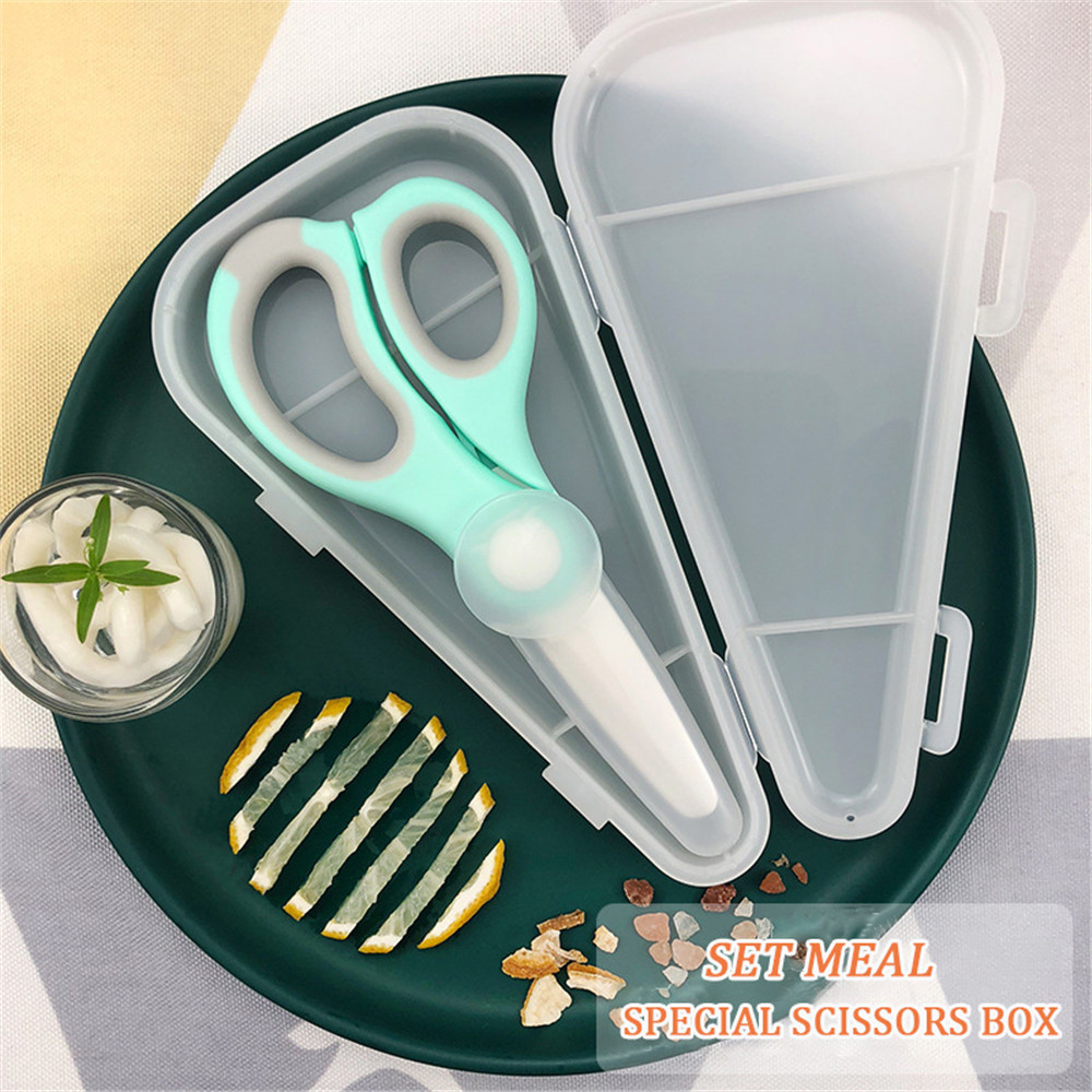 แบบพกพาเซรามิคกรรไกรเด็กอาหาร  - Baby Food Scissors บทวิจารณ์และราคา