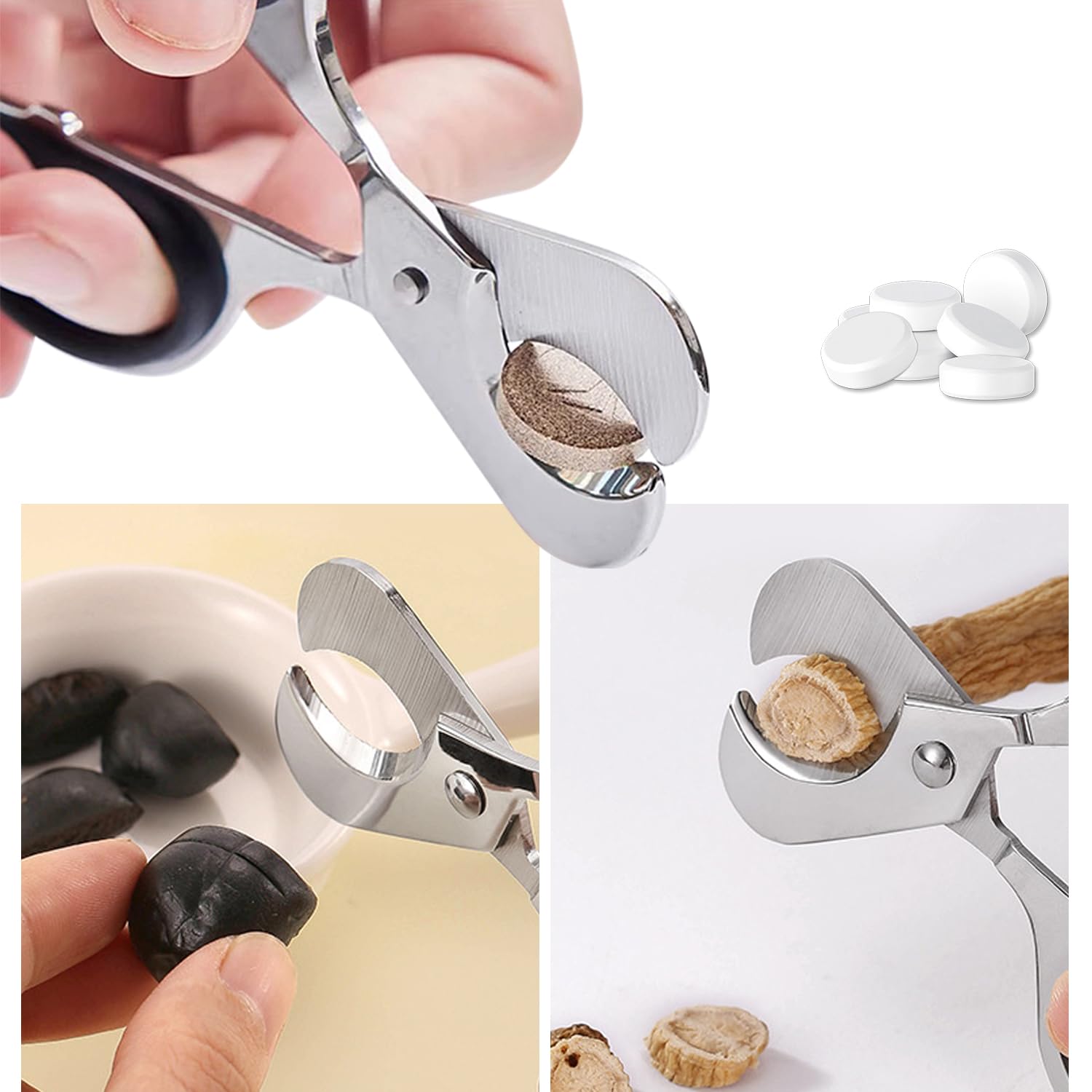 เครื่องบดเม็ดยาพร้อมที่ตัดเม็ด - Baby Food Scissors บทวิจารณ์และราคา