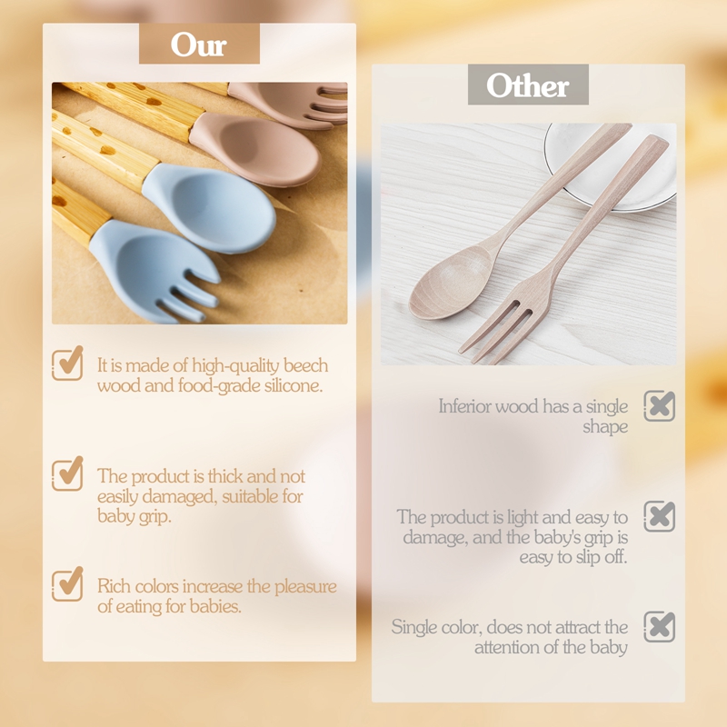 ส้อมไม้ไผ่สำหรับเด็กทารก2ชิ้นช - Baby Food Organic บทวิจารณ์และราคา