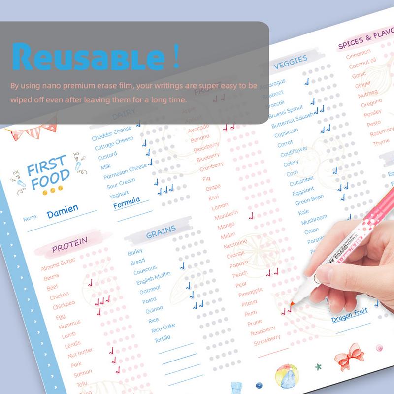 รายการตรวจสอบการติดตามอาหารแรก - Baby Food Journal บทวิจารณ์และราคา