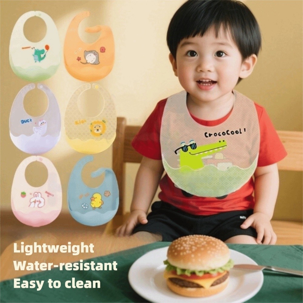 ผ้ากันเปื้อนเด็กน่ารักกันน้ำ ซ - Baby Food Apron บทวิจารณ์และราคา