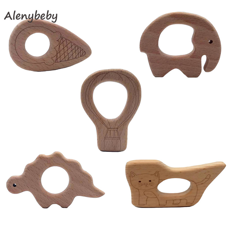 ไม้ยางกัดการ์ตูนDIYไม้จี้การงอ - Baby Food Organic บทวิจารณ์และราคา