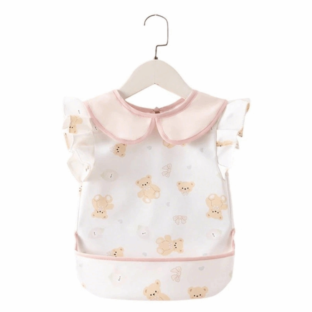 ผ้ากันเปื้อนเด็กแขนสั้นแบบไม่ม - Baby Food Apron บทวิจารณ์และราคา