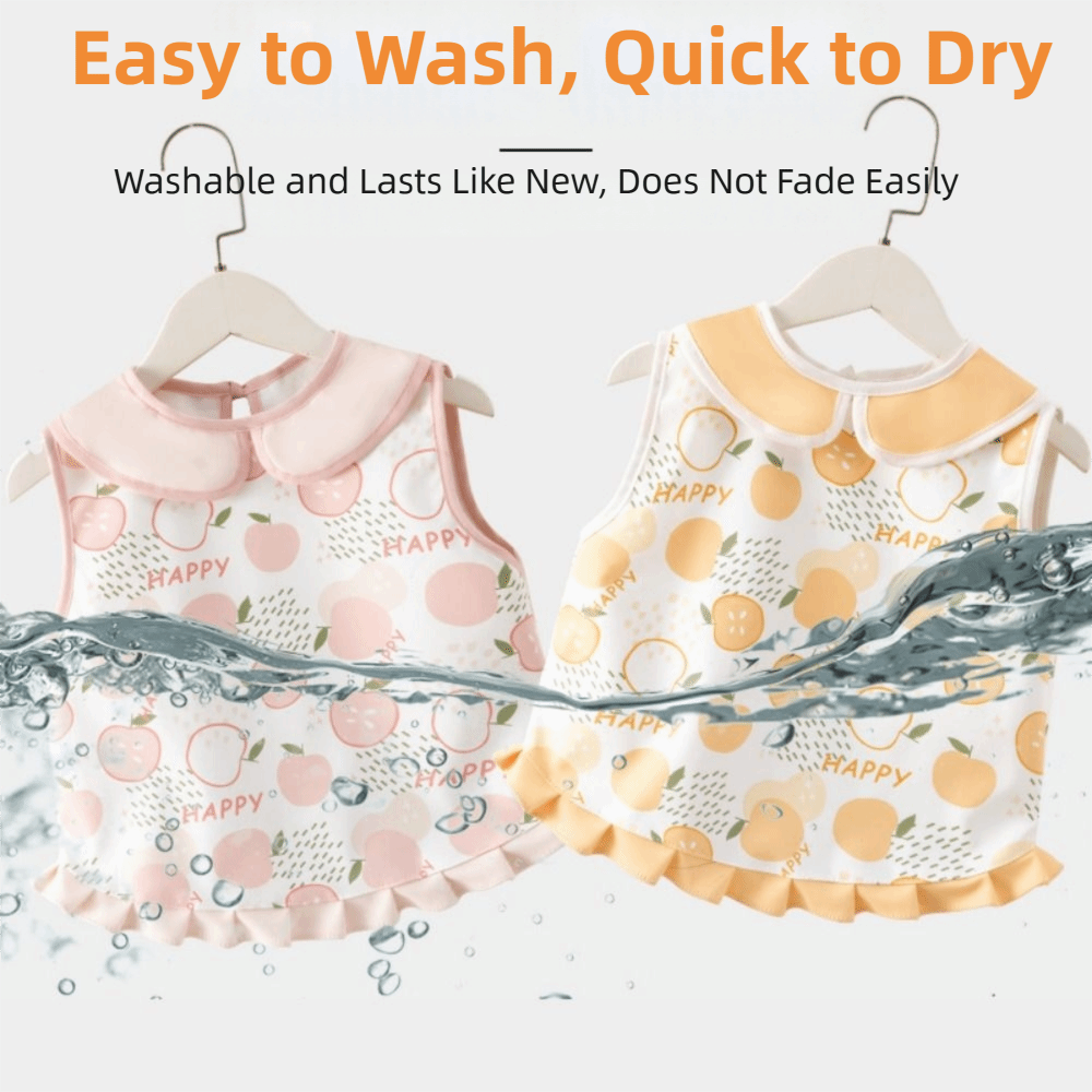 ผ้ากันเปื้อนเด็กแขนสั้นแบบไม่ม - Baby Food Apron บทวิจารณ์และราคา