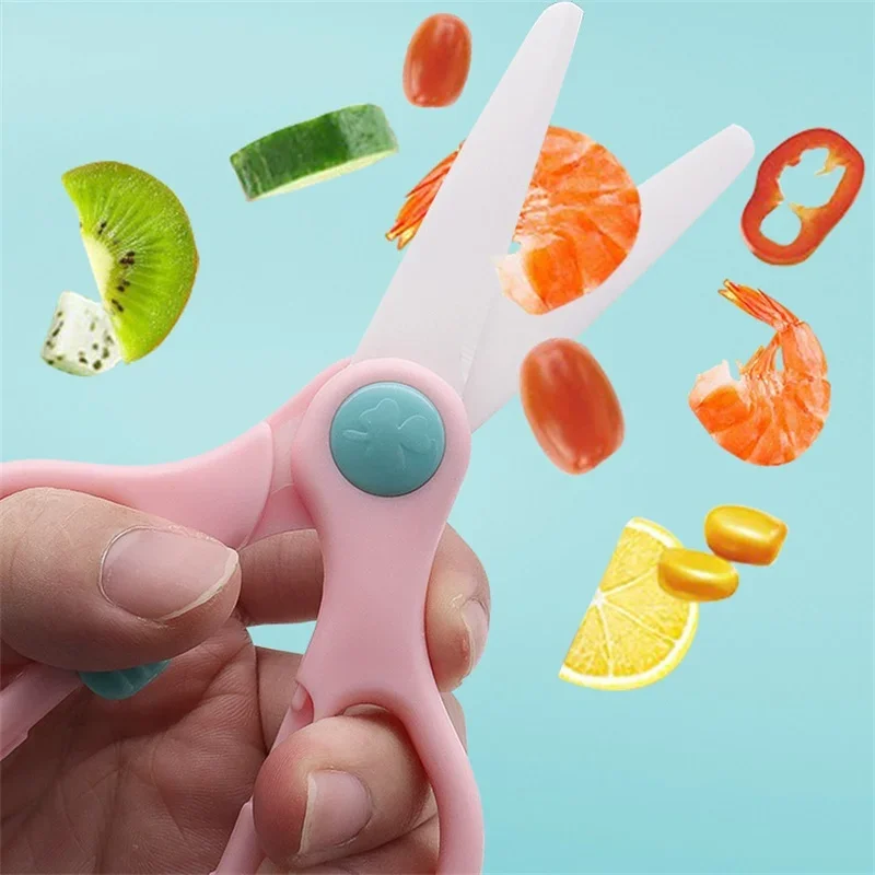กรรไกรอาหารในครัวใบมีดเซรามิกพ - Baby Food Scissors บทวิจารณ์และราคา