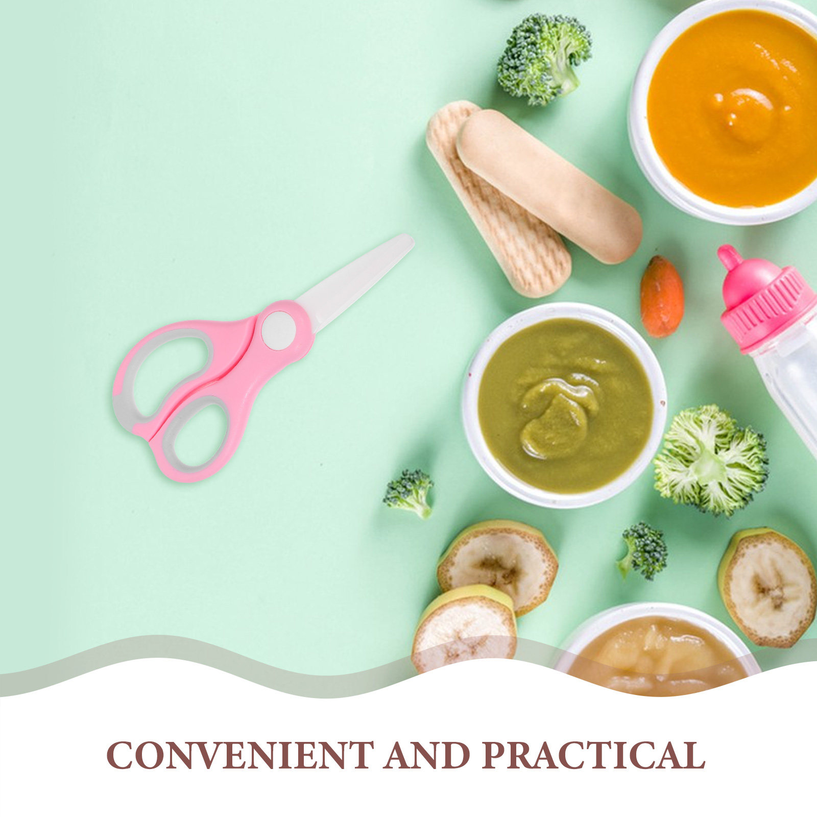 กรรไกรเซรามิกพกพาสำหรับเด็ก ด้ - Baby Food Scissors บทวิจารณ์และราคา