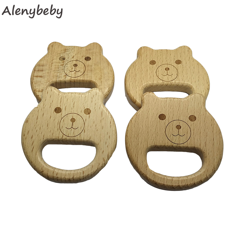 ไม้ธรรมชาติTeetherรูปหมีจี้เด็ - Baby Food Organic บทวิจารณ์และราคา
