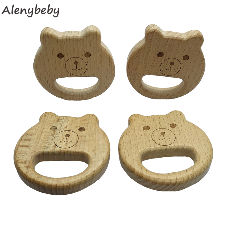 ไม้ธรรมชาติTeetherรูปหมีจี้เด็ - Baby Food Organic บทวิจารณ์และราคา