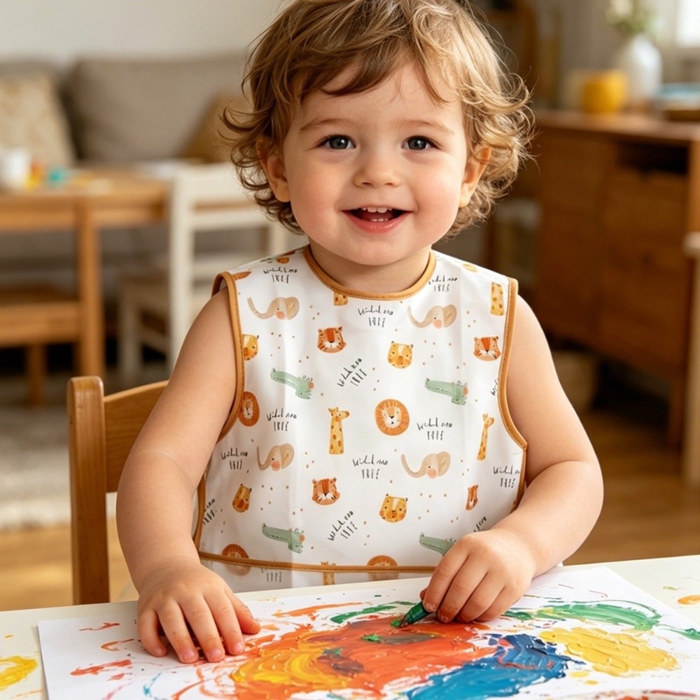 ผ้ากันเปื้อนกันน้ำสำหรับเด็กทา - Baby Food Apron บทวิจารณ์และราคา
