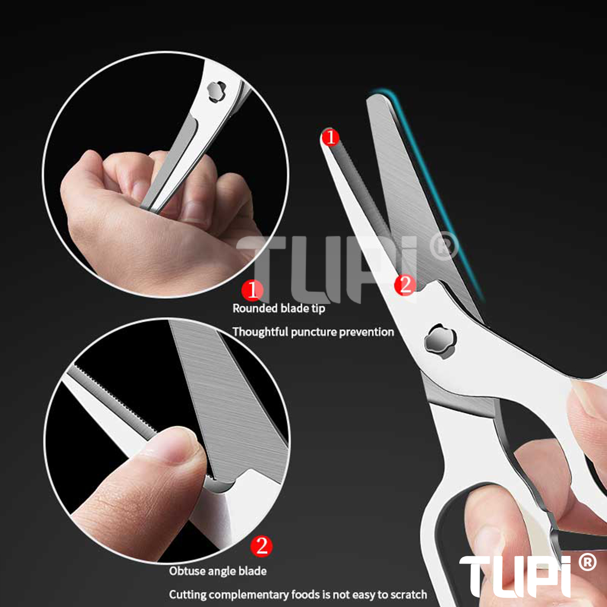 กรรไกรตัดอาหารเด็ก TUPI - สแตน - Baby Food Scissors บทวิจารณ์และราคา