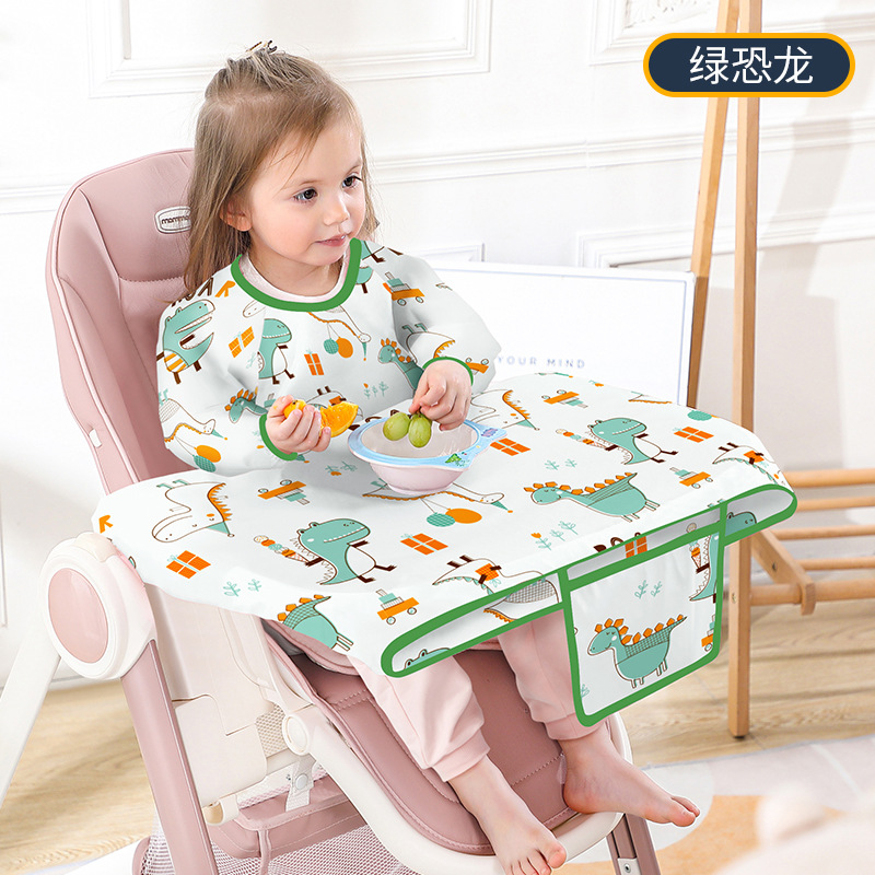 ชุดคลุมเก้าอี้รับประทานอาหารสำ - Baby Food Apron บทวิจารณ์และราคา