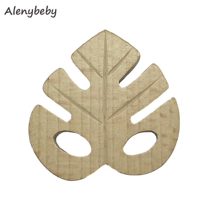 ไม้ธรรมชาติTeether Leaf Shapeจ - Baby Food Organic บทวิจารณ์และราคา